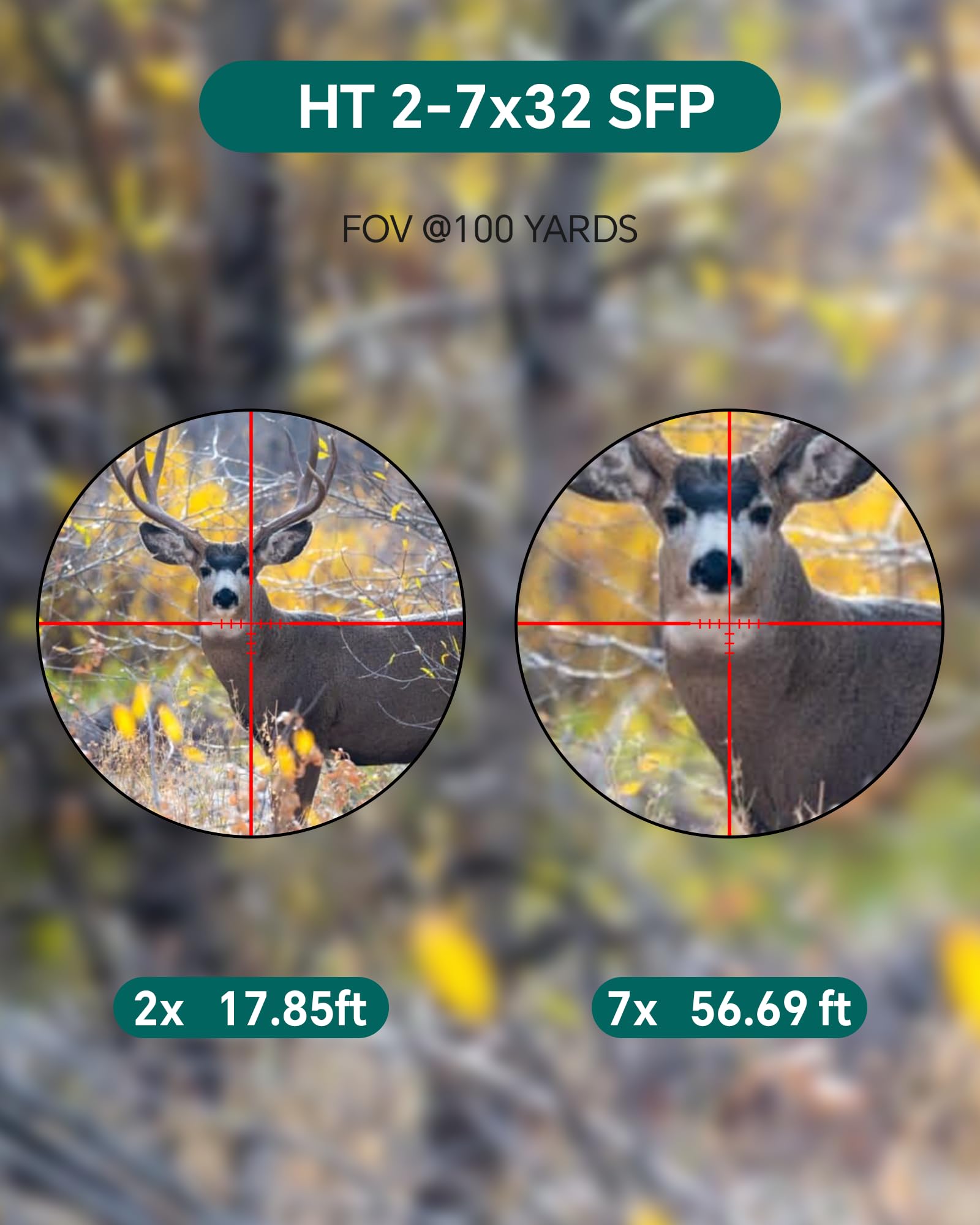 Anatkh 2-7x32 SFP Hunting Rifle Scope
