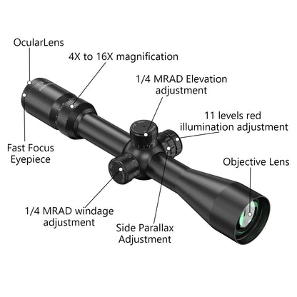 Anatkh 4-16×44 FFP Optics Scope