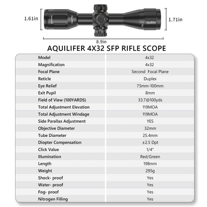 Anatkh 4X32 SFP RIFLE SCOPE